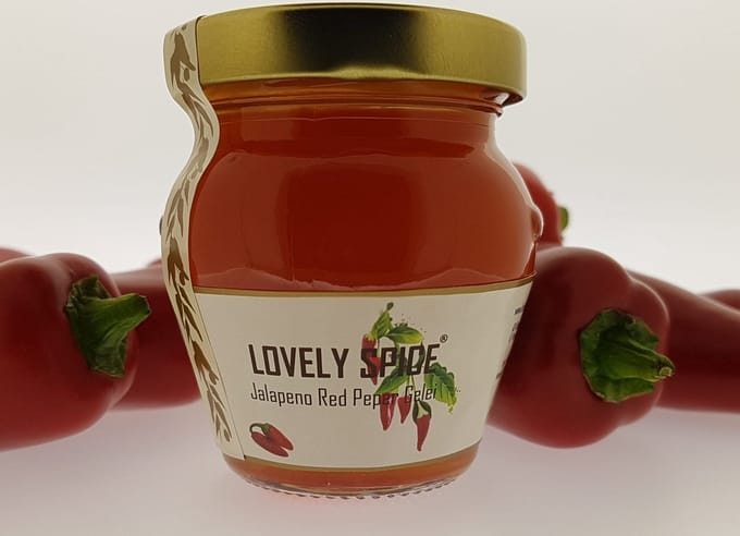 Lovely Spice® Jalapeno Red peper gelei