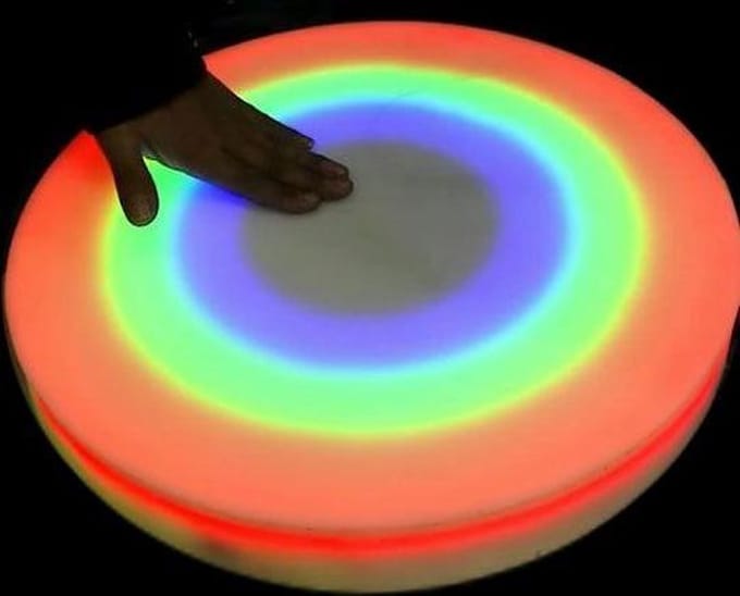 Snoezel vloertegel - interactief, rond, 50 cm