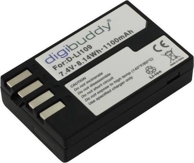 digibuddy A Merk Accu Batterij Pentax D-Li109 - 1100mAh