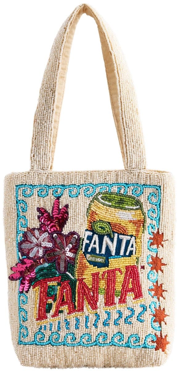 Next - Dames - Versierde gelicenseerde Fanta-handtas met handvat - Crème