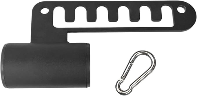 Kniebuig Accessoire - Kabeluitrusting Band - Krachttraining Thuis - Robuuste D-greep - 26 x 12.4 cm - Zwart