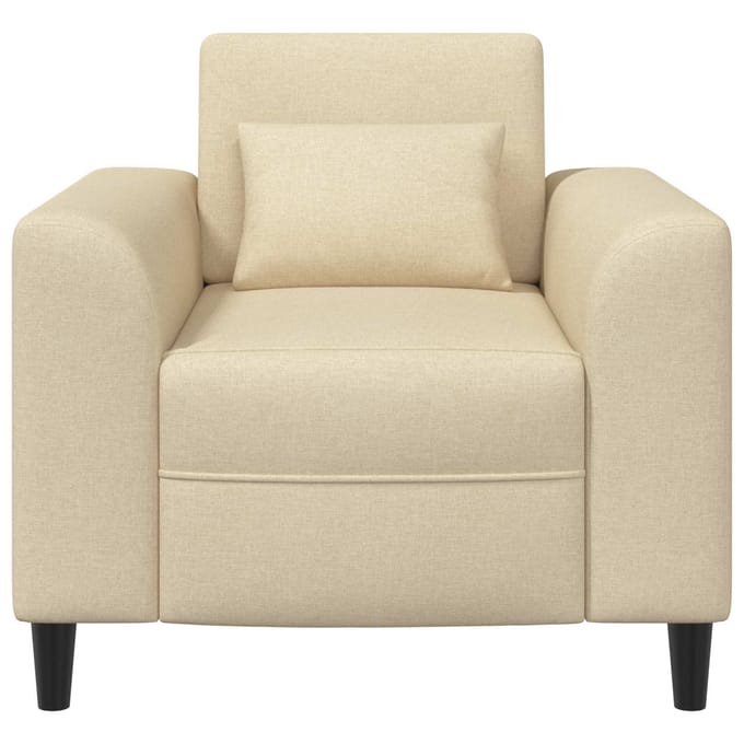vidaXL - Fauteuil - Crèmekleurig - Stof