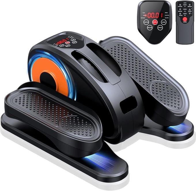 Compacte en Stille Elliptische Trainer voor Onder het Bureau