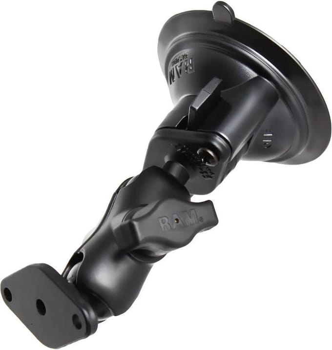 Zuignap combinatie montageset aluminium- korte arm