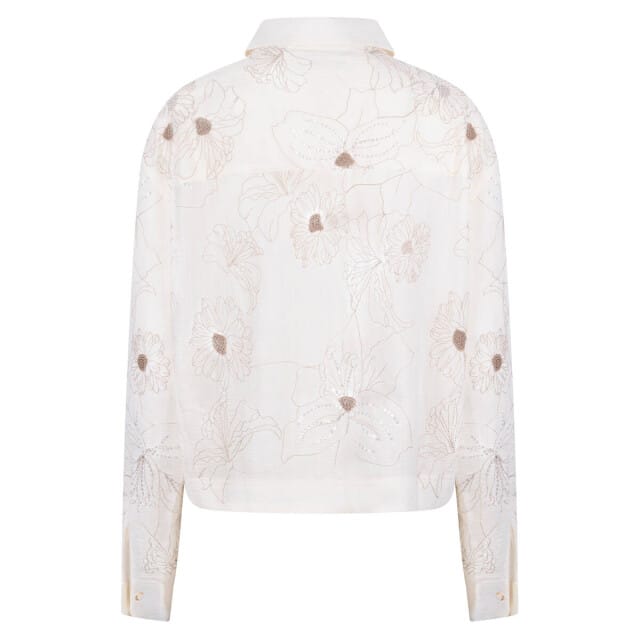 Nukus - Blouse Ecru Nukus Adora Blouse Embroidery Ecru Nks02167