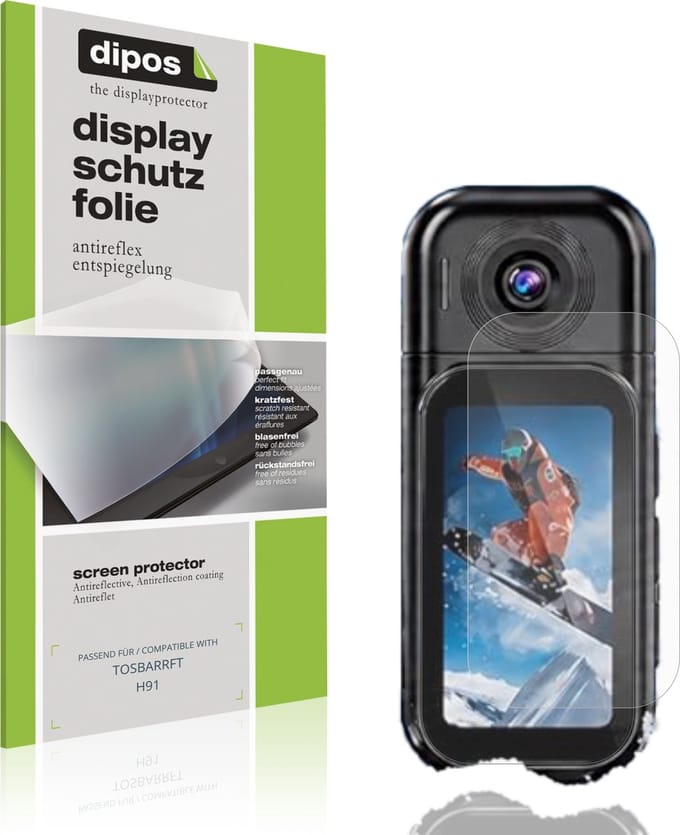 dipos – 4x Matte Beschermfolie geschikt voor TOSBARRFT H91 | Krasbestendige & antireflecterende Screenprotector Ultra-Thin