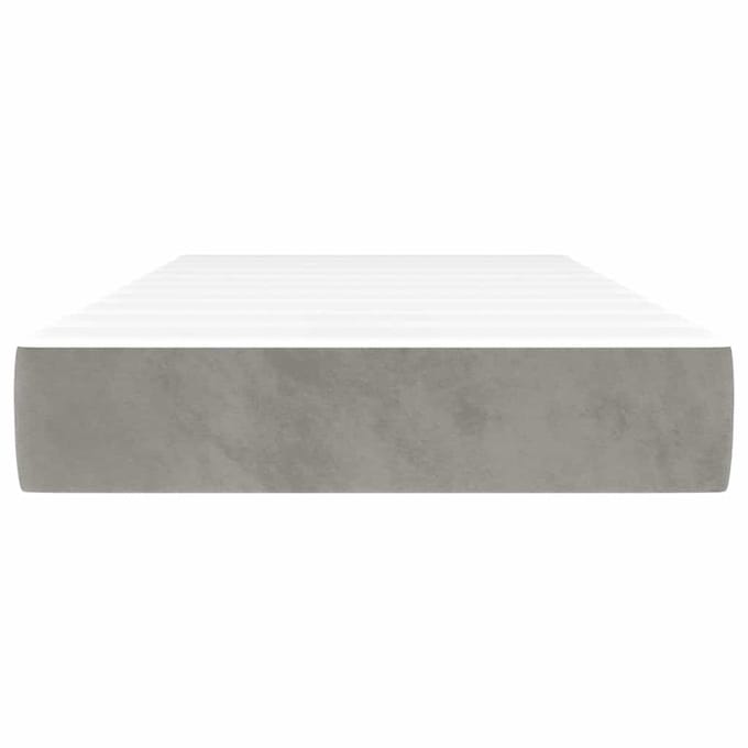 vidaXL - Pocketveringmatras - 80 - x - 210 - x - 20 - cm - Lichtgrijs
