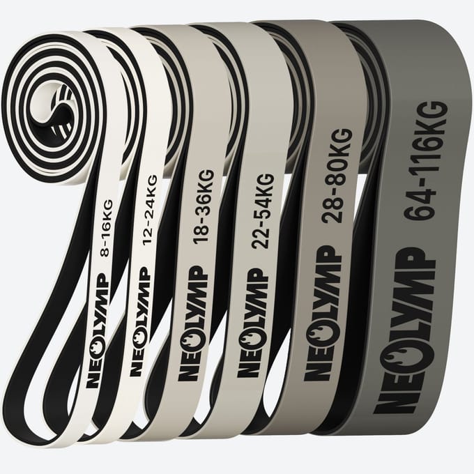 NEOLYMP Resistance Bands Set – 6 Weerstandsniveaus - Weerstandsbanden voor de training