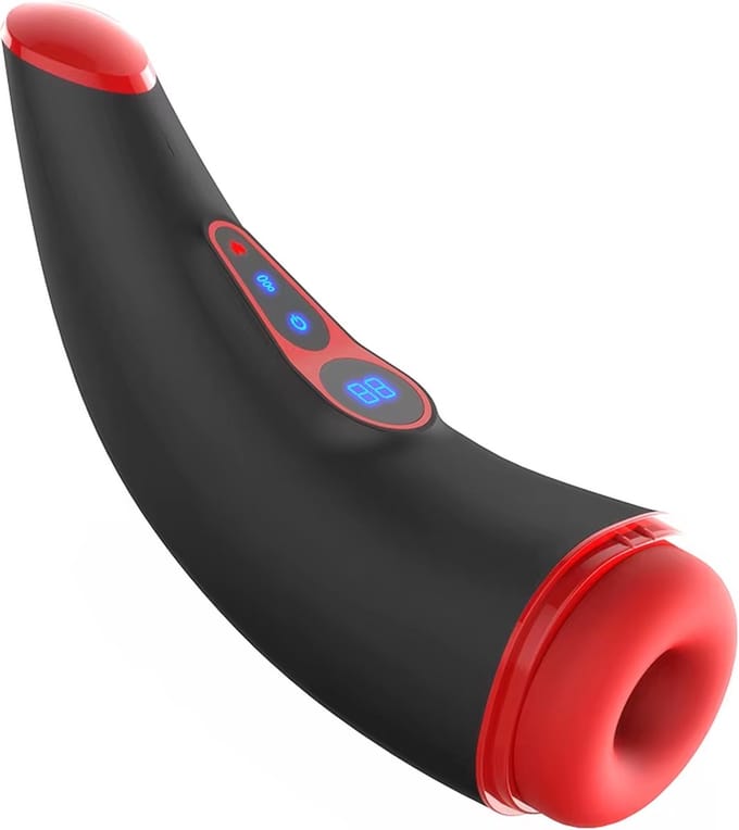 Luxe Masturbator XL - Verwarming- Vibratie - Zuigfunctie - Display - Penis