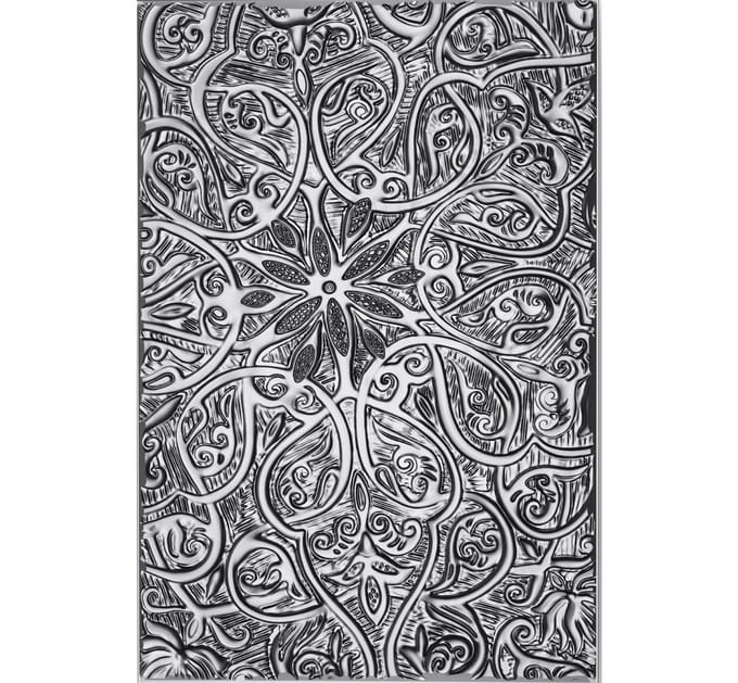 Sizzix A5 3D Embossing sjabloon "Engraved by Tim Holtz"