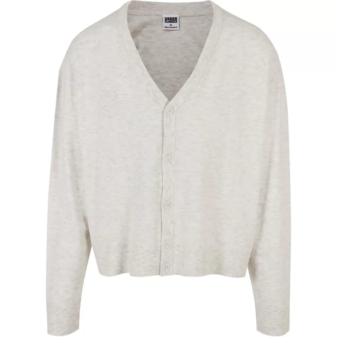 Urban Classics - Eco Mix Boxy Lange cardigan - S - Grijs