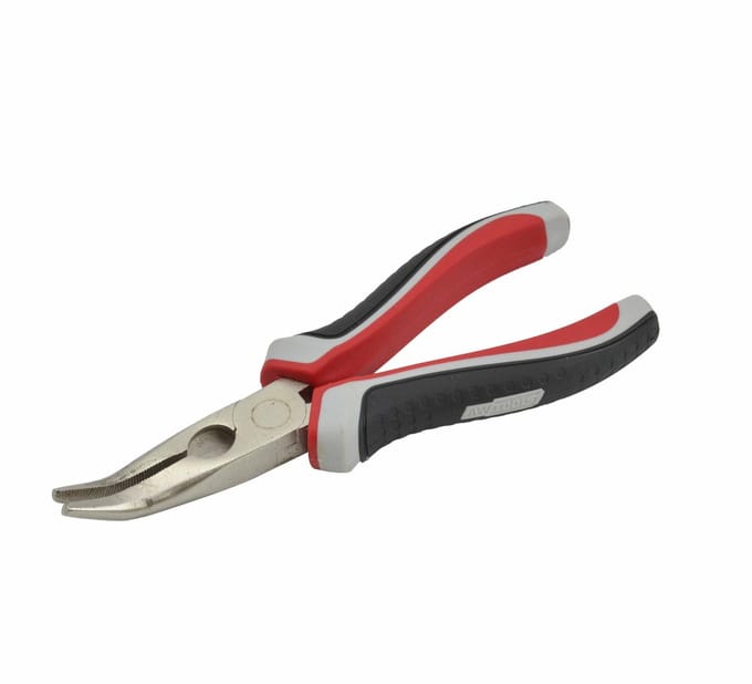 AWTOOLS AW31065 - Gebogen Verlengde Tang - 200mm - Ergonomische Handgreep - Duurzaam