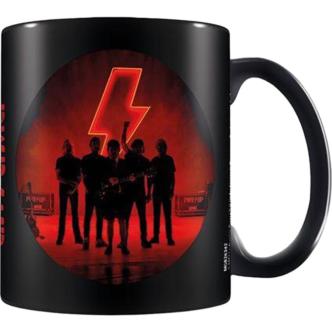 AC/DC Pwr omhoog Mok (Zwart/Rood)
