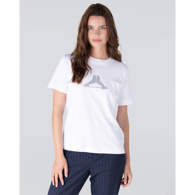 T-shirt Korte Mouw Jansen Amsterdam Lola Shirt CO140 White