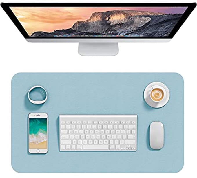 Waterdichte PU Leren Bureau Mat 60 x 35 cm - Ultradun en Antislip