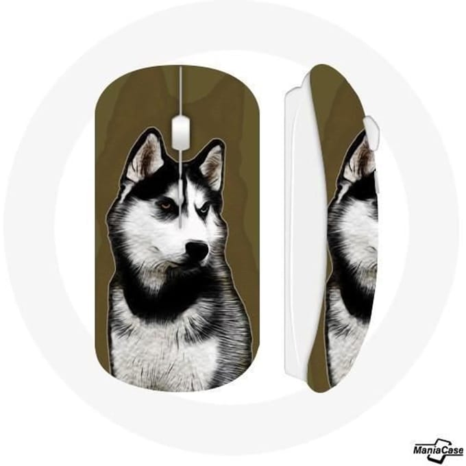 Siberische Husky draadloze muis