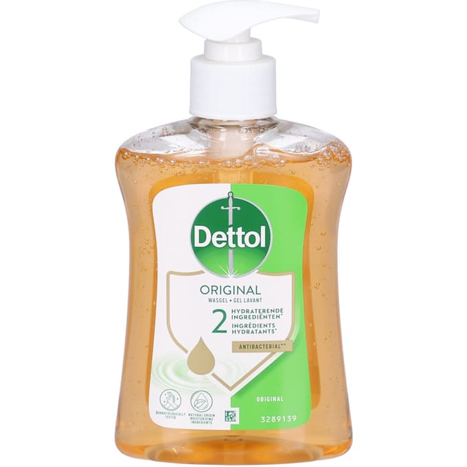 Dettol Antibacteriële Handzeep Original 250ML - Wasgel - 2 hydraterende ingrediënten