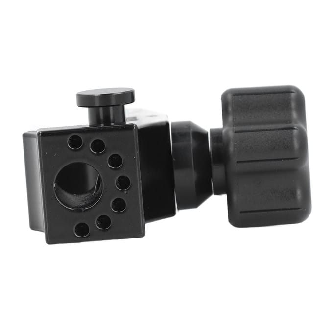 32mm Meetstokhouder Beugel Aluminiumlegering Universeel Draagbaar Gegevensverzamelaar Houder met Kompas black