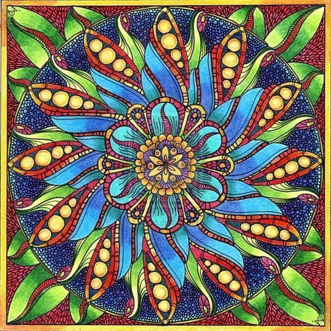 Diamond Painting Volwassenen - Mandala - 40x40cm