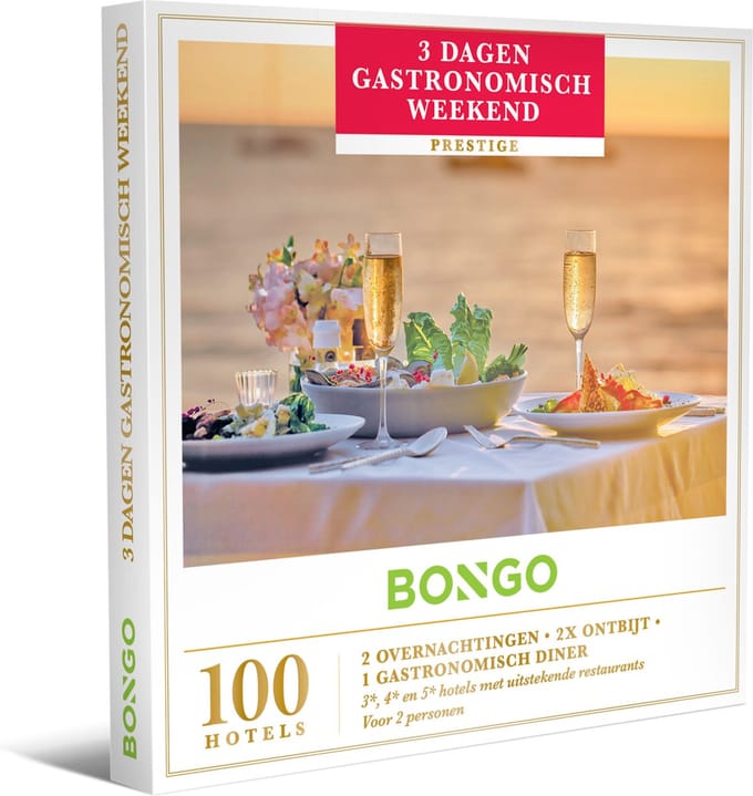 Bongo Bon -3 Dagen Gastronomisch Weekend- Cadeaukaart