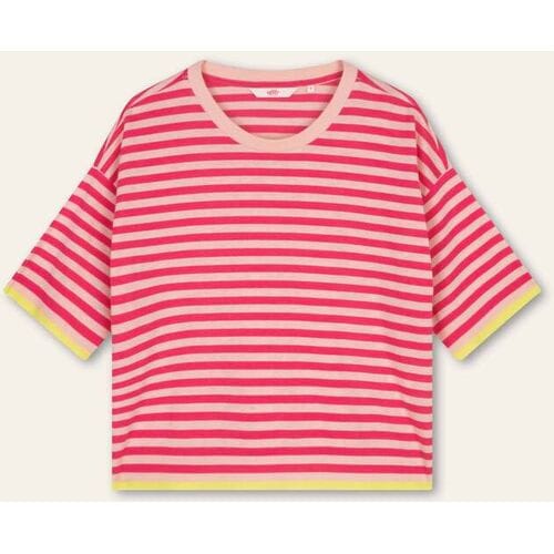Oilily Titan Stripe T-Shirt- maatL Raspberry Sorbet
