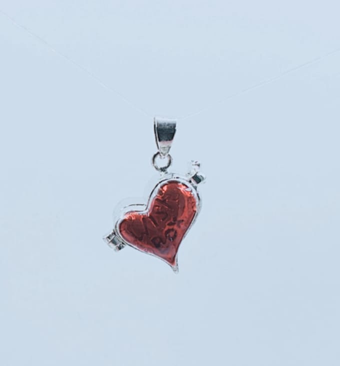 Ashanger Hart 1,5 x 1,5 cm rood