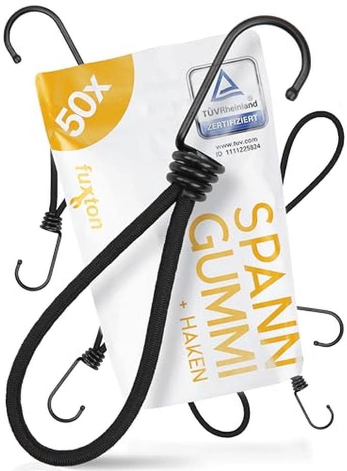 Afdekzeilspanner met Haken - Rubber Spanner 50x18cm voor Spandoeken en Netten