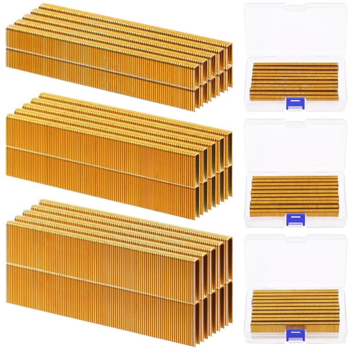 2000x Dunne Kroonkrammen 2,5 cm Verzinkt Staal Assortiment voor Nietmachine
