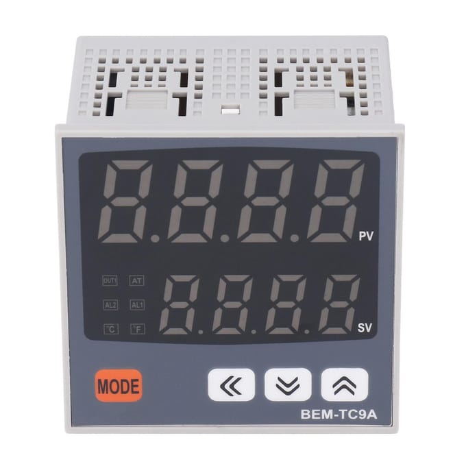 Contrôleur de température PID double sortie 96x96mm Thermostat intelligent numérique 100 ?240 VCA black