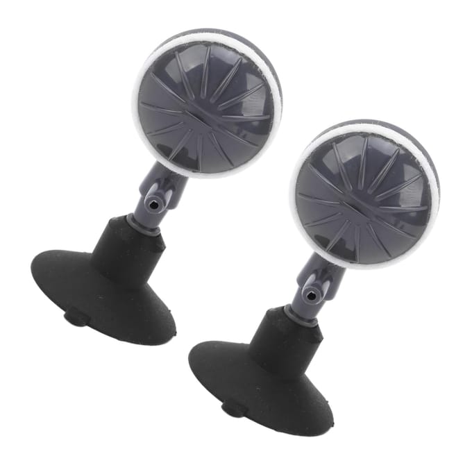 Diffuseur de bulles en pierre avec pompe à air et ventouses pour aquarium hydroponique et aquarium gray