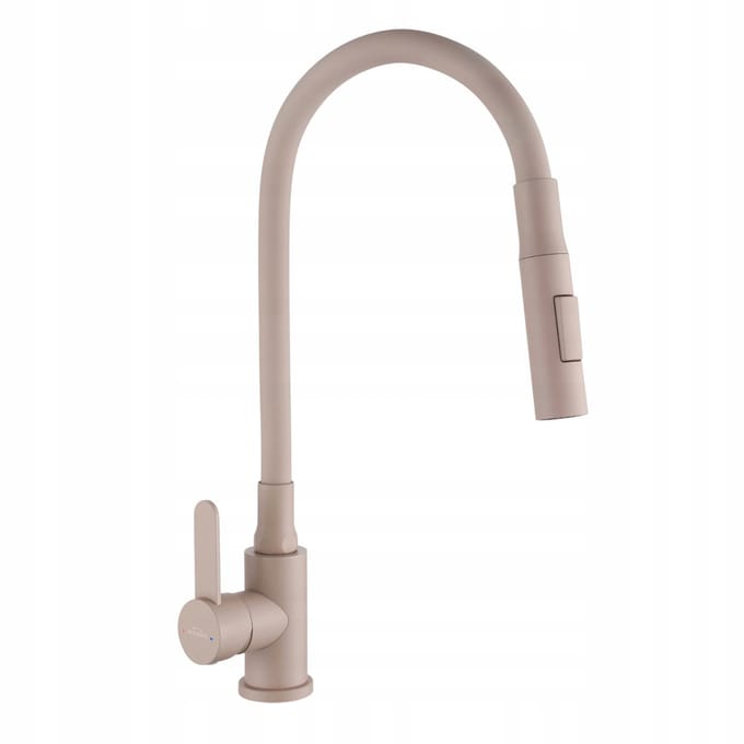 Keukenmengkraan met flexibele uitloop, Beige - Dalis