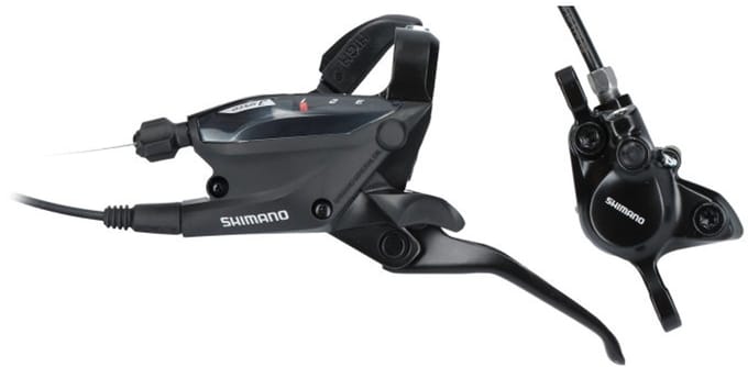 Hydraulische remset 3 speed Shimano ST-EF505 / MT200 - zwart