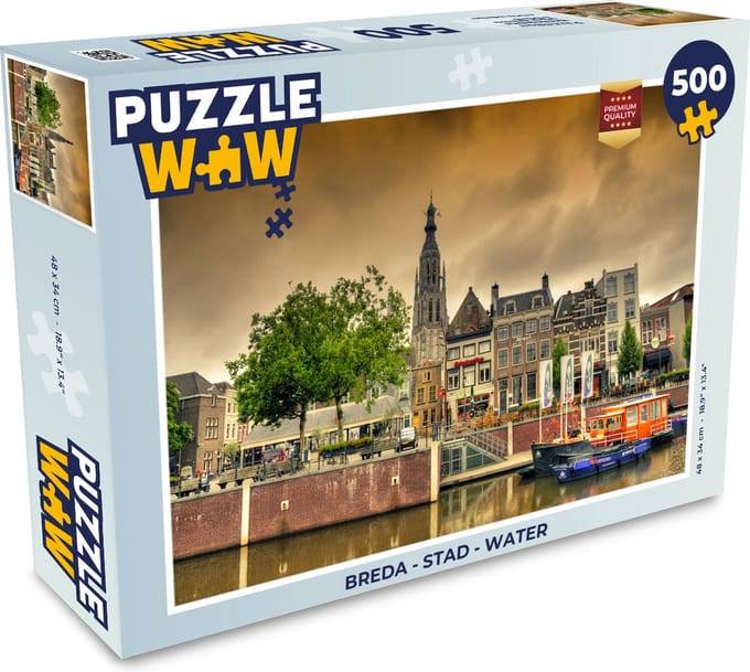 Puzzel Breda - Stad - Water - Legpuzzel - Puzzel 500 stukjes