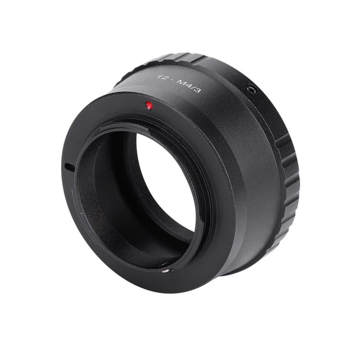 Bague d'adaptation d'objectif pour monture de télescope Olympus T2-M43 black