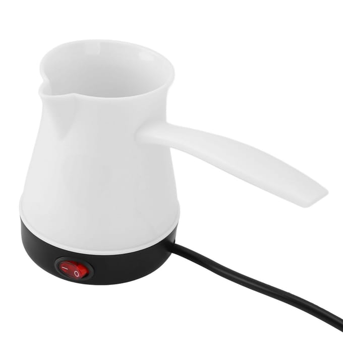 Elektrische Turkse Koffieketel 300ML Snelle Gelijkmatige Verhitting Roestvrij Staal Turkse Elektrische Koffie L(for 6.5-9kg) zwart