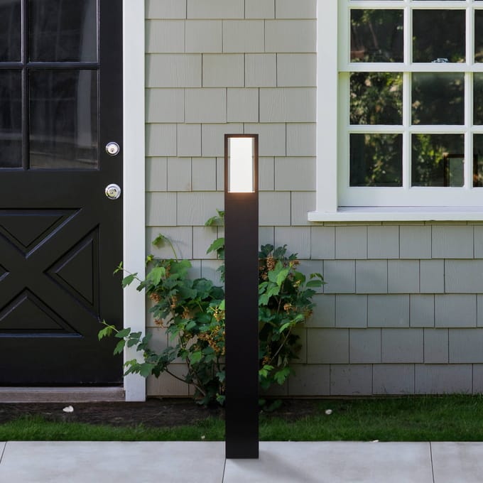 Searchlight Tuinpadverlichting Avenue, zwart, hoogte 73 cm, metaal