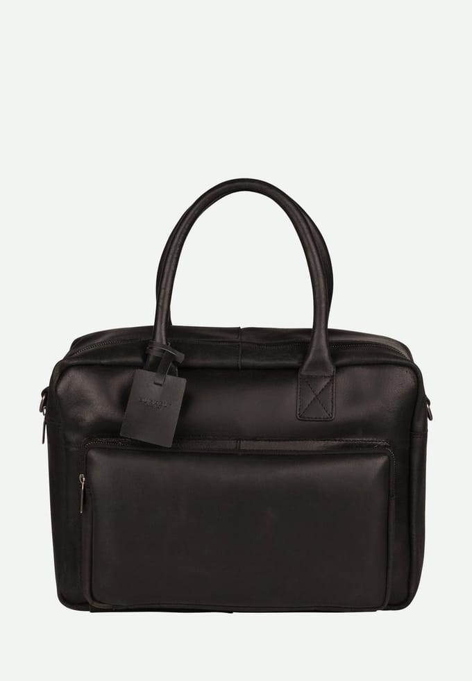 Burkely Fundamentals Vintage Mitch Worker - Laptoptas - Volwassenen - Zwart