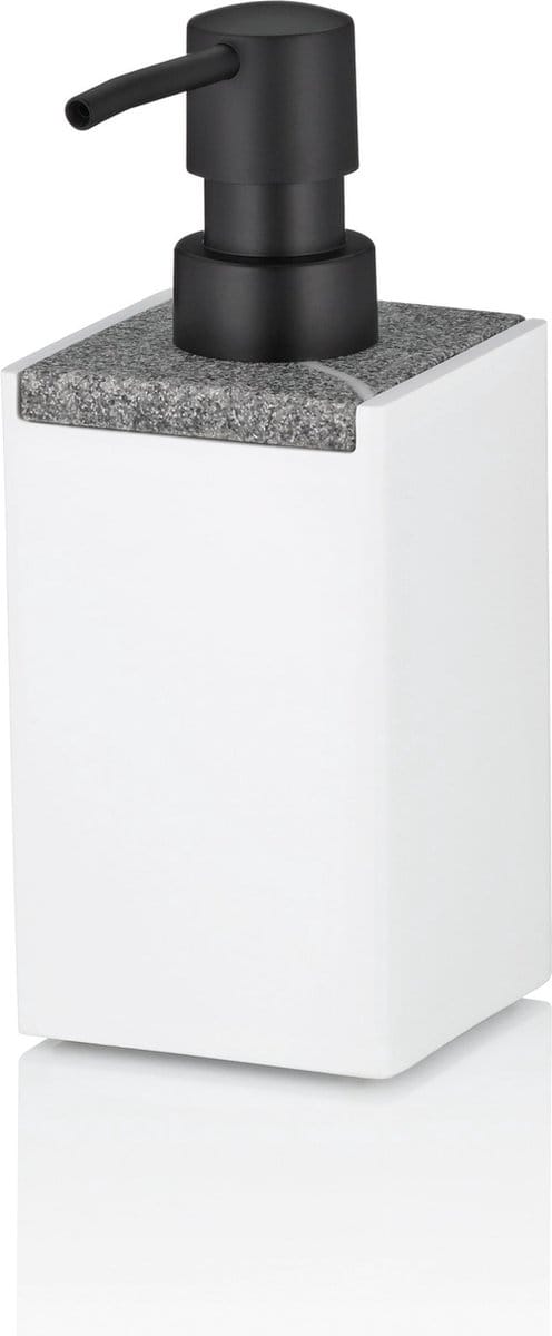 Zeepdispenser, Steen, Wit - Kela | Cube