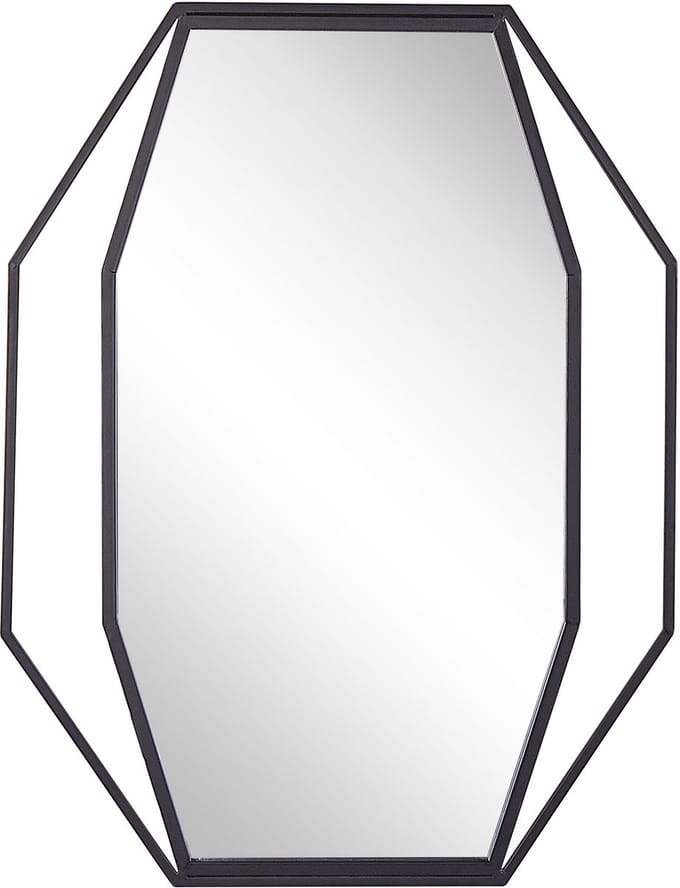NIRE - Wandspiegel - Grafietgrijs - Staal