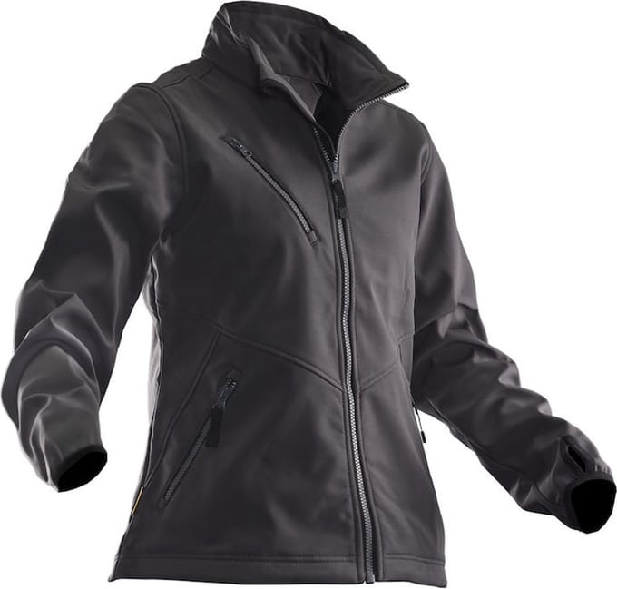 Jobman Softshell Jas Dames Grijs - Maat M
