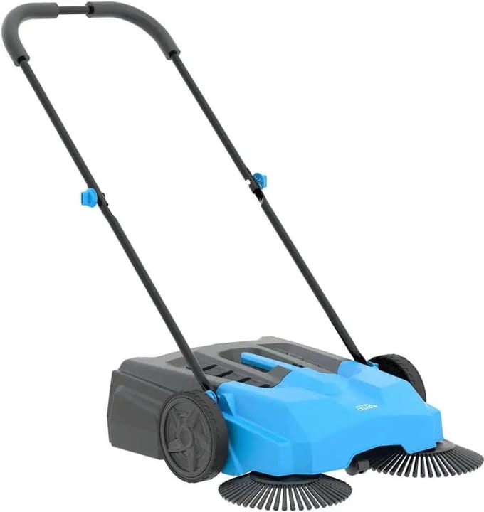 Handveger - Loopveger - Buiten Reinigen - 3 Borstel Systeem - 65cm Werkbreedte