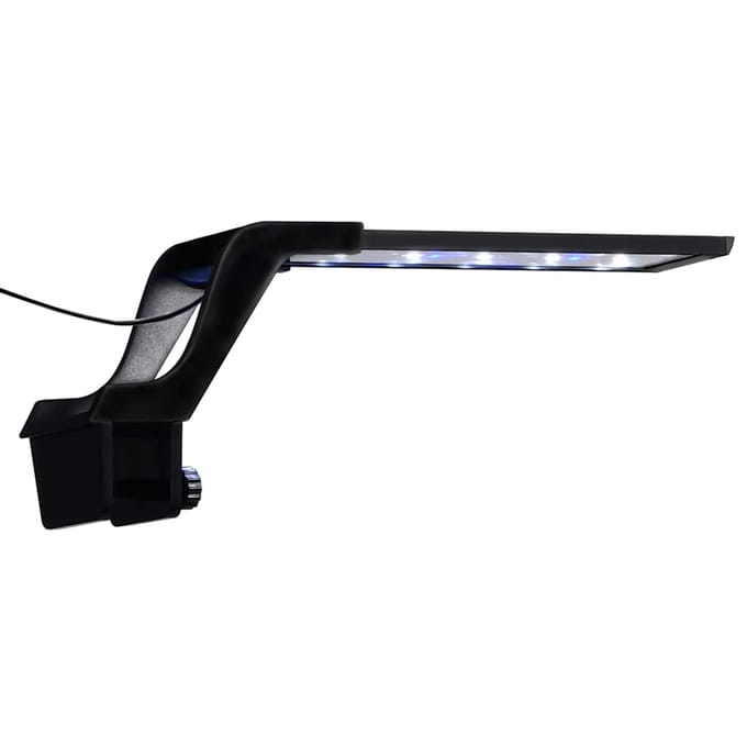 vidaXL - Aquariumlamp - met - klem - LED - 25-45 - cm - blauw - en - wit
