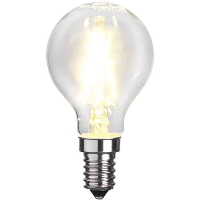 Kogellamp - E14 - 2W - Extra Warm Wit - 2700K - Filament - Helder