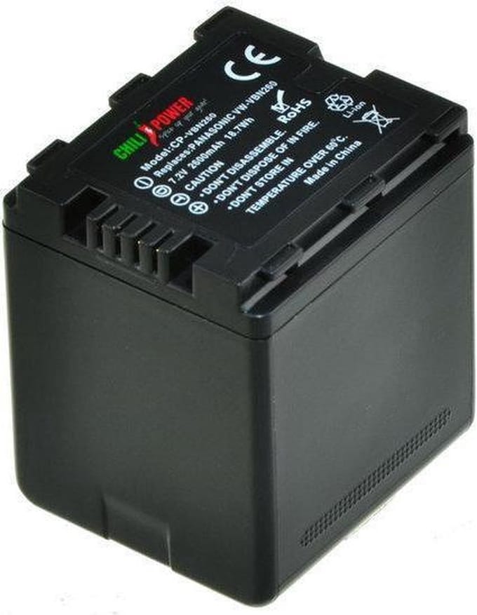 ChiliPower VW-VBN260 accu voor Panasonic - 2600mAh