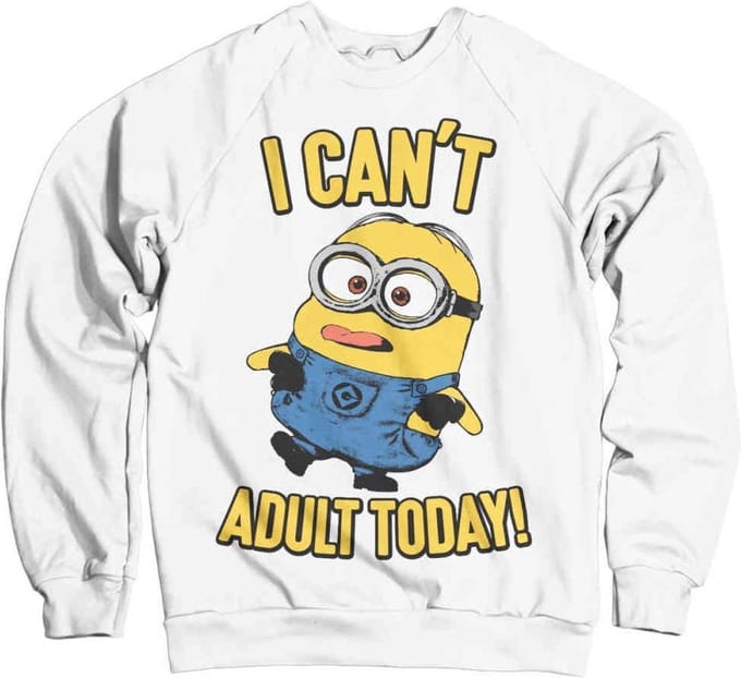 Minions Sweater/trui -M- I Can't Adult Today Wit