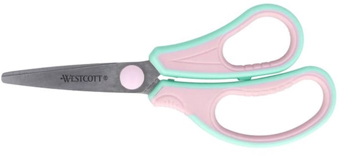 Westcott Kinderschaar Gripeeze 14cm - pastelroze / mint - AC-E21574