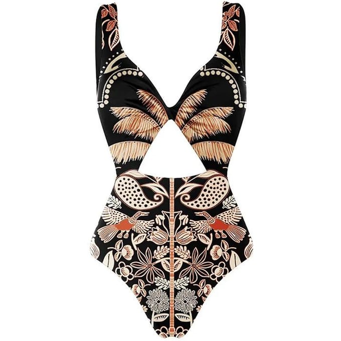 Nieuw Sexy Slank Eendelig Hot Spring Badpak Dames Badpak M black