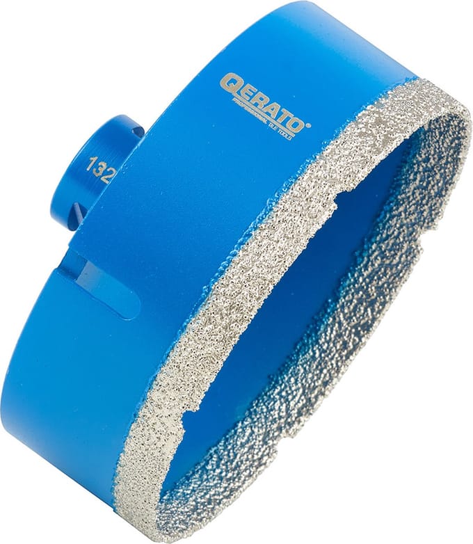 Qerato Diamantboor 132mm Droog - M14 - Tegelboor