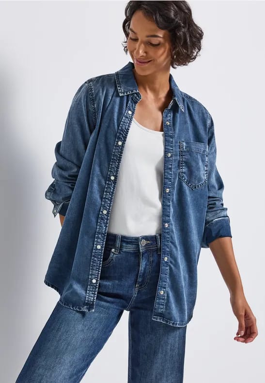 Denim blouse