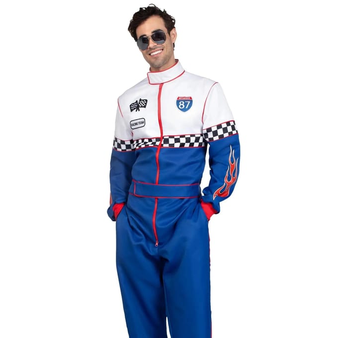 Leg Avenue - Speedway Racer Jumpsuit Kostuum - M - Multicolours